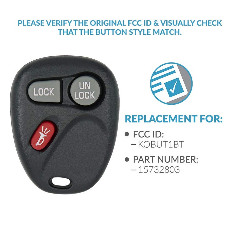 Keyless2Go بديل Keyless2Go لسيارات الدخول بدون مفتاح التي تستخدم 3 أزرار 15732803 KOBUT1BT - Image 5